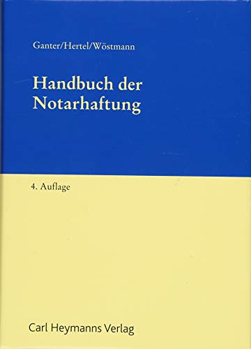 Handbuch der Notarhaftung