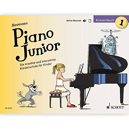 Piano Junior: Konzertbuch 1: Die kreative und interaktive Klavierschule für Kinder. Band 1. Klavier. (Piano Junior - deutsche Ausgabe, Band 1)