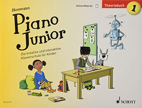 Piano Junior: Theoriebuch 1: Die kreative und interaktive Klavierschule für Kinder. Band 1. Klavier. (Piano Junior - deutsche Ausgabe, Band 1)
