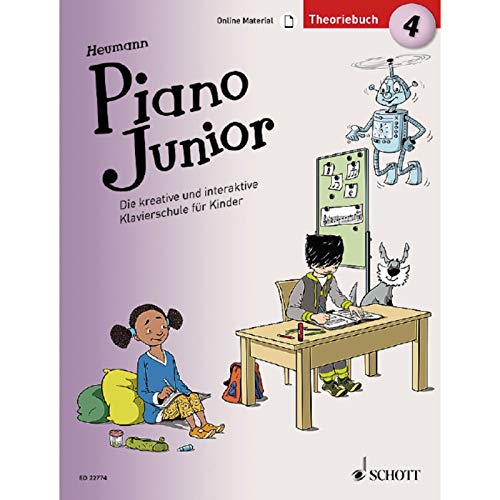 Piano Junior: Theoriebuch 4: Die kreative und interaktive Klavierschule für Kinder. Band 4. Klavier. (Piano Junior - deutsche Ausgabe, Band 4)