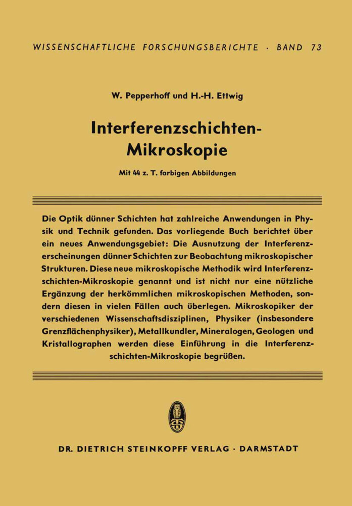 Interferenzschichten-Mikroskopie von Steinkopff
