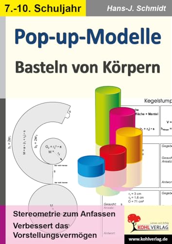 Pop-up-Modelle: Basteln von Körpern von Kohl Verlag