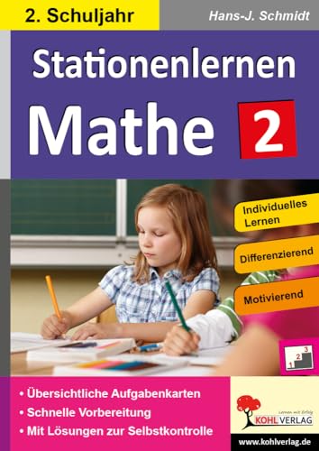 Stationenlernen Mathe / Klasse 2: Komplett ausgearbeitetes Freiarbeitsmaterial im 2. Schuljahr