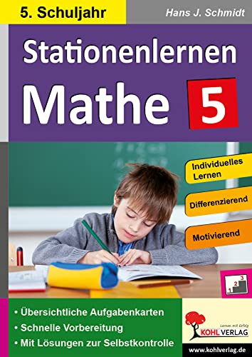 Stationenlernen Mathe / Klasse 5: Komplett ausgearbeitetes Freiarbeitsmaterial im 5. Schuljahr