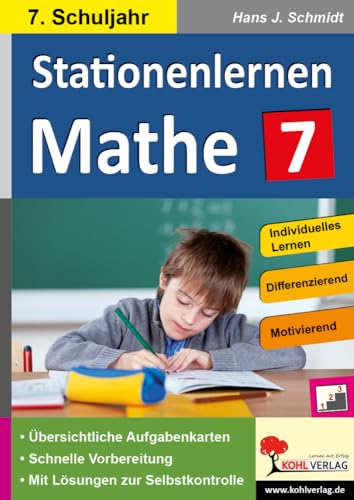 Stationenlernen Mathe / Klasse 7: Komplett ausgearbeitetes Freiarbeitsmaterial im 7. Schuljahr