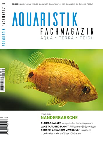 Aquaristik-Fachmagazin, Ausgabe Nr. 288 (Dez. 2022/Januar 2023), Titelthema: NANDERBARSCHE und viele weitere Artikel auf über 100 Seiten von Tetra Verlag GmbH