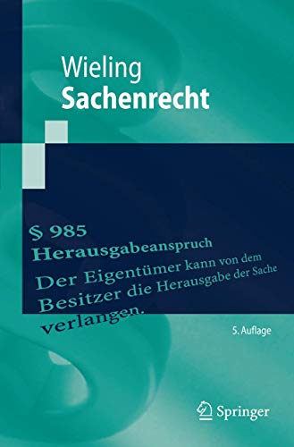 Sachenrecht (Springer-Lehrbuch)