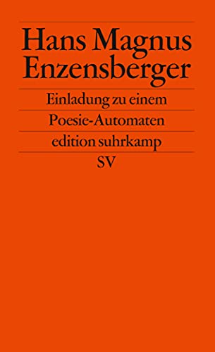 Einladung zu einem Poesie-Automaten (edition suhrkamp) von Suhrkamp Verlag
