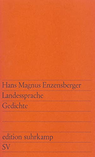 Landessprache: Gedichte (edition suhrkamp 304)