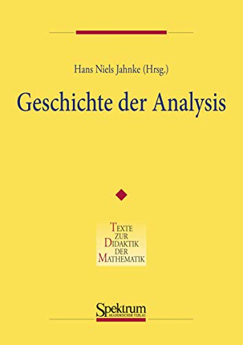 Geschichte Der Analysis (Denkmaltopographie Bundesrepublik Deutschland) (German Edition)