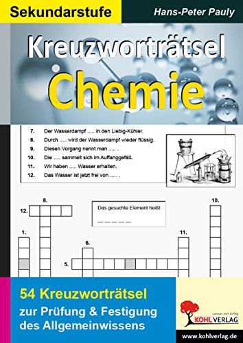 Kreuzworträtsel Chemie: Prüfung und Festigung des Allgemeinwissens