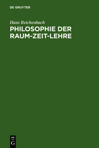 Philosophie der Raum-Zeit-Lehre von De Gruyter