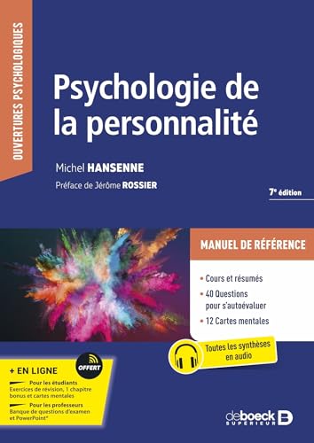 Psychologie de la personnalité von DE BOECK SUP