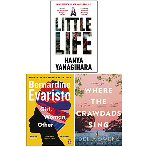 A Little Life, Girl Woman Other, Where the Crawdads Sing 3 Books Collection Set