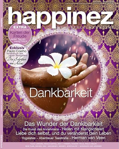 Happinez 1/2013 "Dankbarkeit" Happinez 1/2013 "Dankbarkeit"