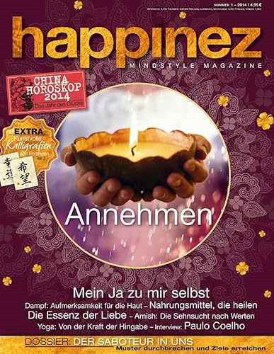 Happinez 1/2014 "Annehmen" Happinez 1/2014 "Annehmen"