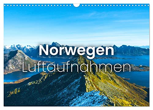 Norwegen Luftaufnahmen (Wandkalender 2024 DIN A3 quer), CALVENDO Monatskalender