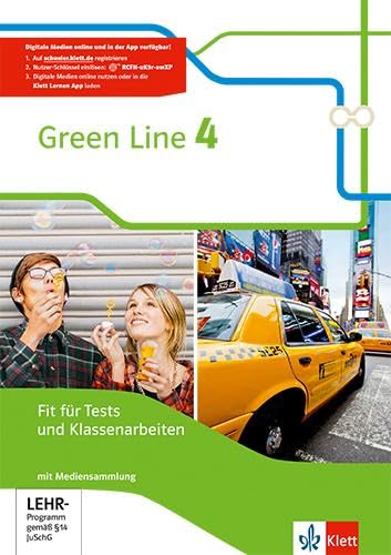 Green Line 4: Fit für Tests und Klassenarbeiten mit Lösungsheft und Mediensammlung Klasse 8 (Green Line. Bundesausgabe ab 2014)