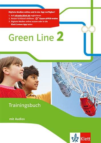 Green Line 2: Trainingsbuch mit Audios Klasse 6 (Green Line. Bundesausgabe ab 2014)
