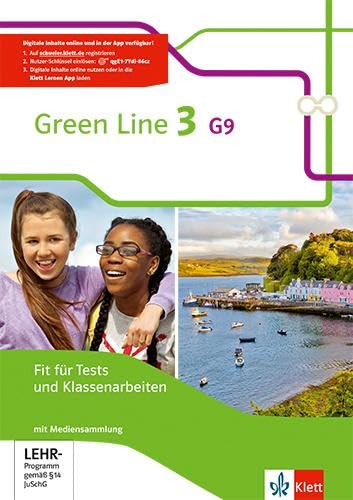 Green Line 3 G9: Fit für Tests und Klassenarbeiten mit Lösungsheft und Mediensammlung Klasse 7 (Green Line G9. Ausgabe ab 2015)