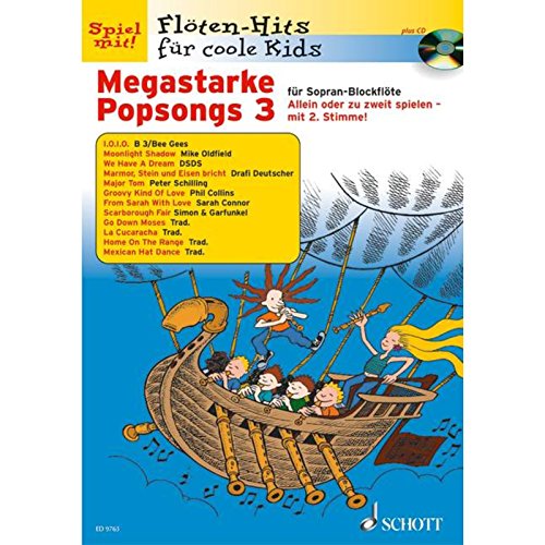 Megastarke Popsongs: Band 3. 1-2 Sopran-Blockflöten. (Flöten-Hits für coole Kids, Band 3)