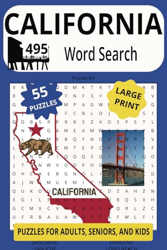 CALIFORNIA 495 WORD SEARCH: Get Ready To Go The Length Of This Long State With Your Brain Skills! CALIFORNIA 495 WORD SEARCH: Get Ready To Go The Length Of This Long State With Your Brain Skills! von Independently published