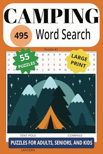 CAMPING 495 WORD SEARCH: Grab Your Flashlight To Find The Treasures On Your Trip! CAMPING 495 WORD SEARCH: Grab Your Flashlight To Find The Treasures On Your Trip! von Independently published