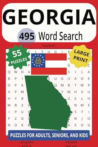 GEORGIA 495 WORD SEARCH: From Peaches To Beaches With This Brain Teaser! GEORGIA 495 WORD SEARCH: From Peaches To Beaches With This Brain Teaser! von Independently published