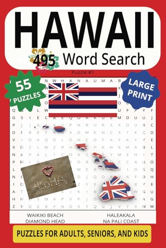 HAWAII 495 WORD SEARCH: Brain Surf As You Explore The Beauty Of This Aloha State Puzzle! HAWAII 495 WORD SEARCH: Brain Surf As You Explore The Beauty Of This Aloha State Puzzle! von Independently published