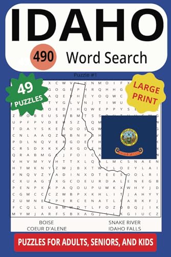 IDAHO 490 WORD SEARCH: Enjoy Your Journey Through The Gem State! IDAHO 490 WORD SEARCH: Enjoy Your Journey Through The Gem State! von Independently published