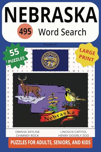 NEBRASKA 495 WORD SEARCH: Enjoy The Cornhusker State With This Brain Booster! NEBRASKA 495 WORD SEARCH: Enjoy The Cornhusker State With This Brain Booster! von Independently published