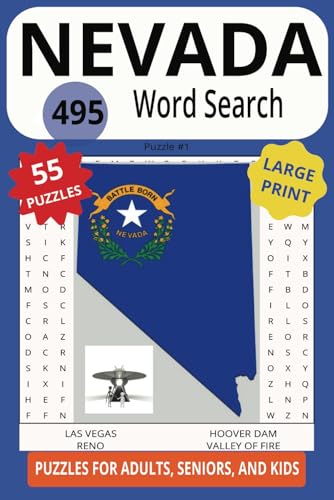 NEVADA 495 WORD SEARCH: Explore The Silver State With This Brain Boosting Puzzle! NEVADA 495 WORD SEARCH: Explore The Silver State With This Brain Boosting Puzzle! von Independently published