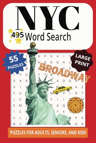 NYC 495 Word Search: Explore New York City's Famous Streets, Culture Icons And Sites To See! NYC 495 Word Search: Explore New York City's Famous Streets, Culture Icons And Sites To See! von Independently published