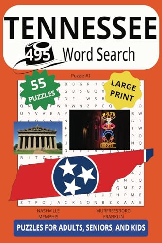 TENNESSEE 495 WORD SEARCH: No Boots Or Hat Required For This Fun Country Brain Game! TENNESSEE 495 WORD SEARCH: No Boots Or Hat Required For This Fun Country Brain Game! von Independently published