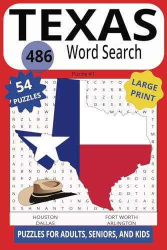 TEXAS 486 WORD SEARCH: No Boots or Cowboy Hat Required For This Brain Booster Of A Puzzle! TEXAS 486 WORD SEARCH: No Boots or Cowboy Hat Required For This Brain Booster Of A Puzzle! von Independently published