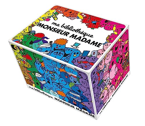 Ma bibliothèque des Monsieur Madame: Coffret avec M. Aventure ; Mme Terreur ; Mme Malchance ; M. Génial ; Mme Fabuleuse ; M. Mal Elevé Ma bibliothèque des Monsieur Madame: Coffret avec M. Aventure ; Mme Terreur ; Mme Malchance ; M. Génial ; Mme Fabuleuse ; M. Mal Elevé