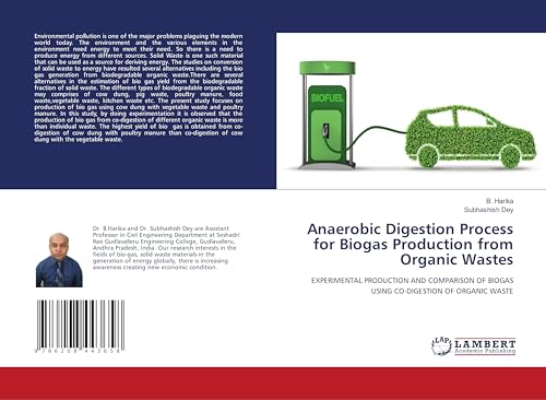 Anaerobic Digestion Process for Biogas Production from Organic Wastes: EXPERIMENTAL PRODUCTION AND COMPARISON OF BIOGAS USING CO-DIGESTION OF ORGANIC WASTE von LAP LAMBERT Academic Publishing