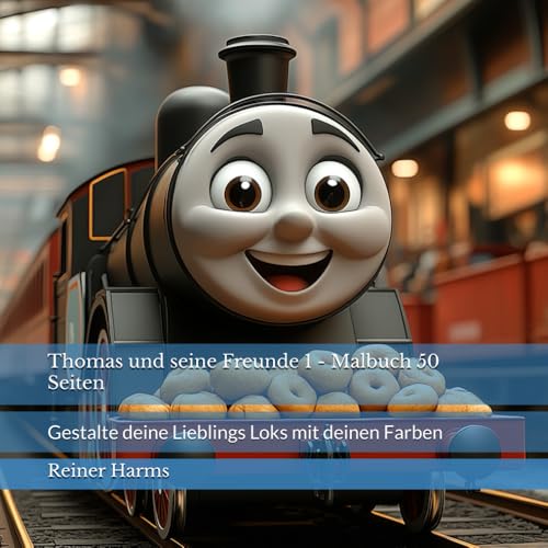 Thomas und seine Freunde 1 - Malbuch 50 Seiten: Gestalte deine Lieblings Loks mit deinen Farben (Tolle Malbücher für kleine und große Abenteurer und ... sowie für alle, die es noch werden möchten!) von Independently published