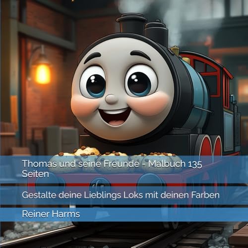 Thomas und seine Freunde - Malbuch 135 Seiten: Gestalte deine Lieblings Loks mit deinen Farben (Tolle Malbücher für kleine und große Abenteurer und ... sowie für alle, die es noch werden möchten!) von Independently published