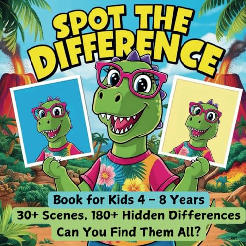Spot the Differences Book for Kids 4 – 8 Years |: A Fun Search and find Book | 30+ Picture Puzzles | Improves Observational Skills von Independently published