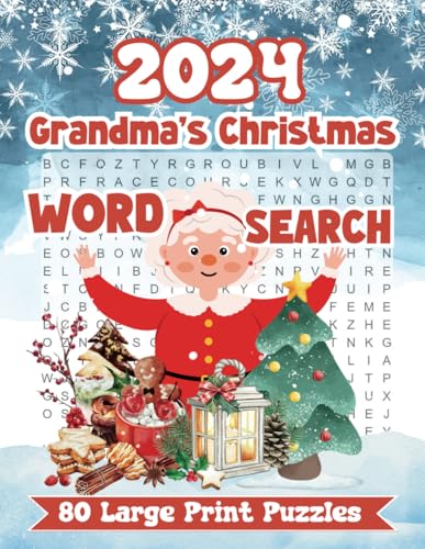 Grandma's Christmas Word Search Large Print: 80 Charming Puzzles Featuring 15 Holiday-Themed Words Fun For Seniors, Teens, And Adults von Independently published