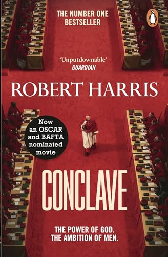 Conclave. Fim Tie-In: Now a major motion picture starring Ralph Fiennes, Stanley Tucci and Isabella Rossellini von Penguin