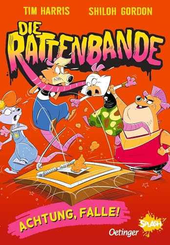 Die Rattenbande 3. Achtung, Falle!: Aufregende Leseabenteuer mit Oetinger SPLASH. Kurzweiliger Comic-Roman zum Lesenlernen für Kinder ab 7 Jahren von Oetinger