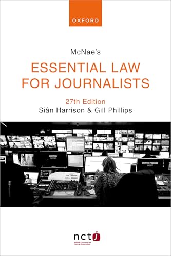 McNae's Essential Law for Journalists 27e von Oxford University Press