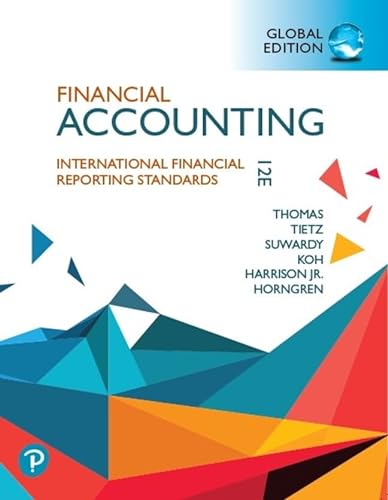 Financial Accounting, Global Edition + MyLab Accounting with Pearson eText (Package) von Pearson Education Limited