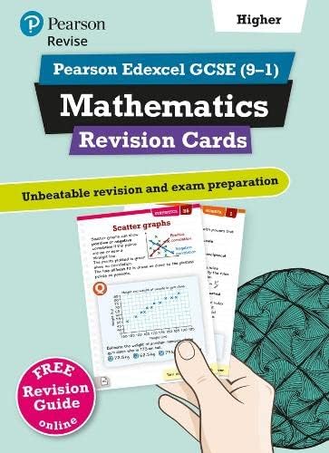 REVISE Edexcel GCSE (9-1) Mathematics Higher Revision Cards: includes FREE online Revision Guide (REVISE Edexcel GCSE Maths 2015) von Pearson Education Limited