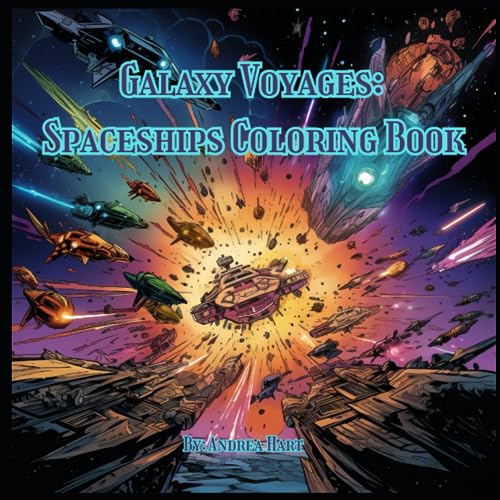 Galaxy Voyages: Spaceships Coloring Book