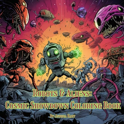 Robots & Aliens: Cosmic Showdown Coloring Book