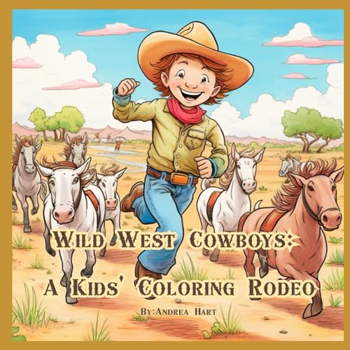Wild West Cowboys: A Kids' Coloring Rodeo von Independently published