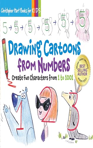 Drawing Cartoons From Numbers: Create Fun Characters from 1 to 1001 (Christopher Herat Books for Kids) von Drawing with Christopher Hart